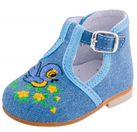 031003-21 голубой туфли ясельные текстиль