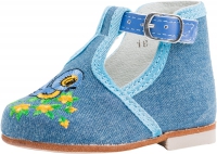 031003-23 голубой туфли ясельные текстиль