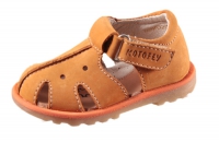 022020-22 оранжевый туфли летние ясельные нат. кожа