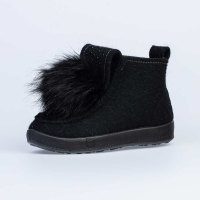 857005-02 черный ботинки женские войлок