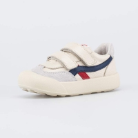 132180-11 беж-сер полуботинки ясельная, малодетская Нат. кожа